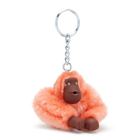 Kipling Sven Small Monkey Keychain Accessories Cool Coral | CA 2013DF